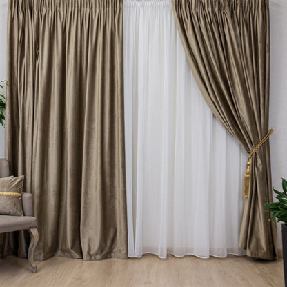2 Bucati draperii din catifea premium simple